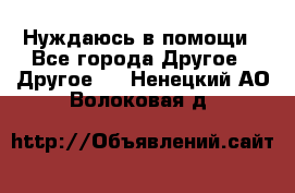 Нуждаюсь в помощи - Все города Другое » Другое   . Ненецкий АО,Волоковая д.